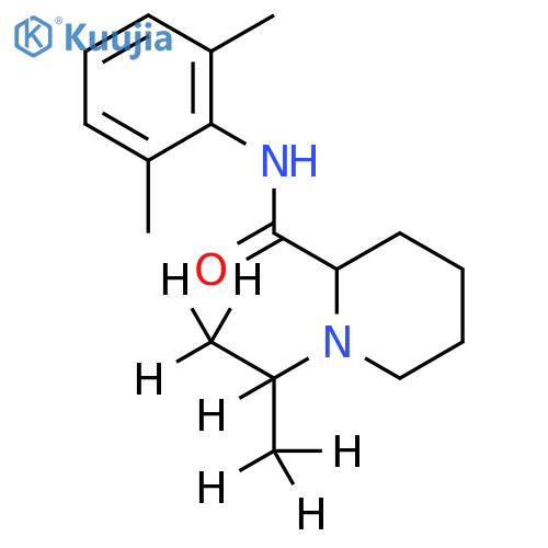 (±)-N-(2,6-DiMethylphenyl)-1-iso-propyl-d7-2-piperidinecarboxaMide structure