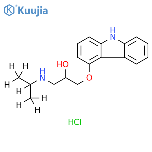 (±)-Carazolol-d7 HCl (iso-propyl-d7) structure