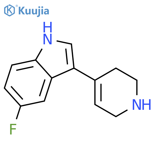 5-Fluoro-3-(1,2,3,6-tetrahydropyridin-4-yl)-1H-indole structure