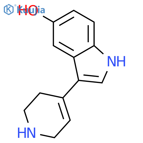 3-(1,2,3,6-Tetrahydropyridin-4-yl)-1H-indol-5-ol structure