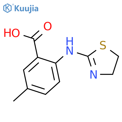 Benzoic acid,2-[(4,5-dihydro-2-thiazolyl)amino]-5-methyl- structure