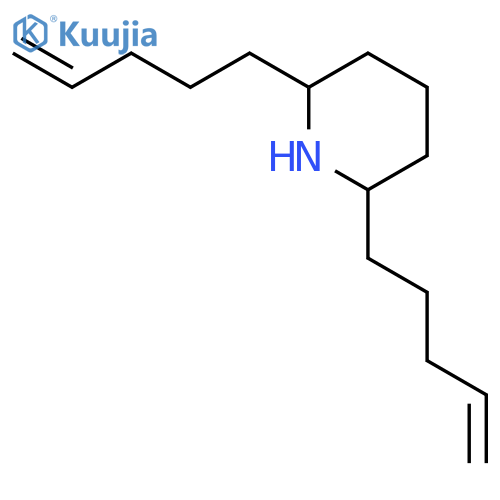 (2RS,6RS)-2,6-Di-4-pentenylpiperidine structure