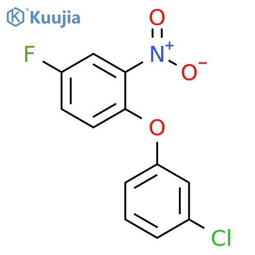 1-(3-chlorophenoxy)-4-fluoro-2-nitrobenzene structure