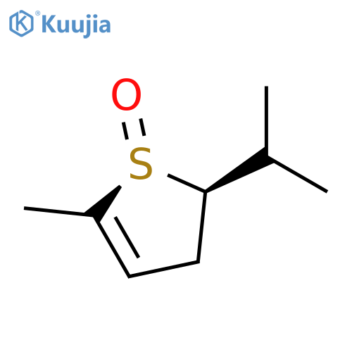 Thiophene,2,3-dihydro-5-methyl-2-(1-methylethyl)-, 1-oxide, (1R,2S)-rel- structure