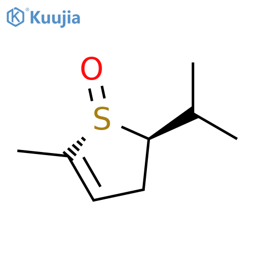 Thiophene,2,3-dihydro-5-methyl-2-(1-methylethyl)-, 1-oxide, (1R,2R)-rel- structure