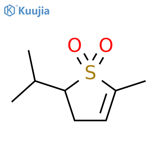 Thiophene, 2,3-dihydro-5-methyl-2-(1-methylethyl)-, 1,1-dioxide (9CI) structure