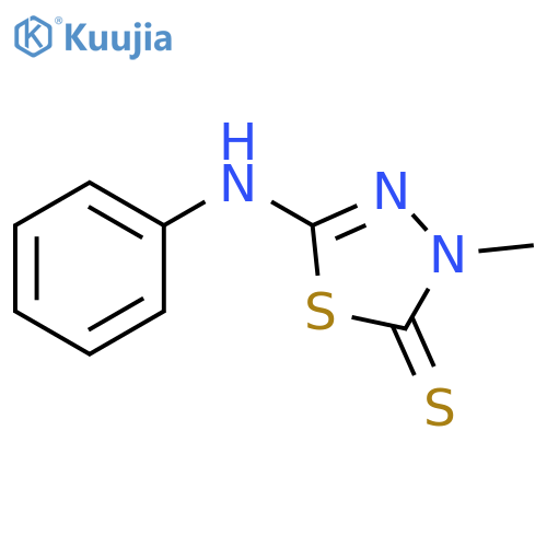 1,3,4-Thiadiazole-2(3H)-thione, 3-methyl-5-(phenylamino)- structure