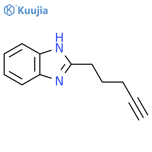 2-(pent-4-yn-1-yl)-1H-1,3-benzodiazole structure