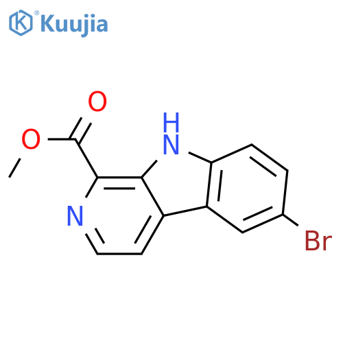 Methyl 6-bromo-9H-pyrido[3,4-b]indole-1-carboxylate structure