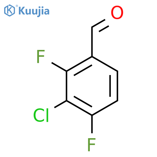 3-Chloro-2,4-difluorobenzaldehyde structure