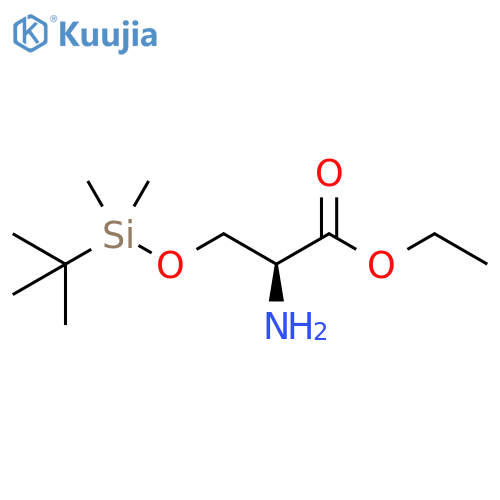 Ethyl (2S)-2-amino-3-[(tert-butyldimethylsilyl)oxy]propanoate structure