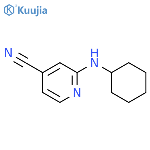 2-(Cyclohexylamino)isonicotinonitrile structure