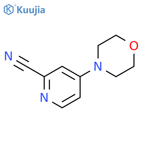 2-Pyridinecarbonitrile, 4-(4-morpholinyl)- structure