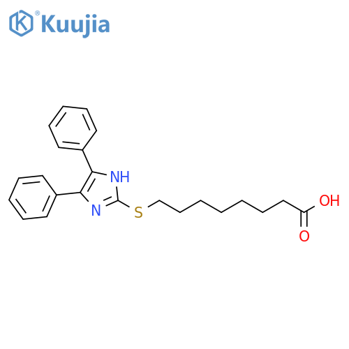 Octanoic acid, 8-[(4,5-diphenyl-1H-imidazol-2-yl)thio]- structure