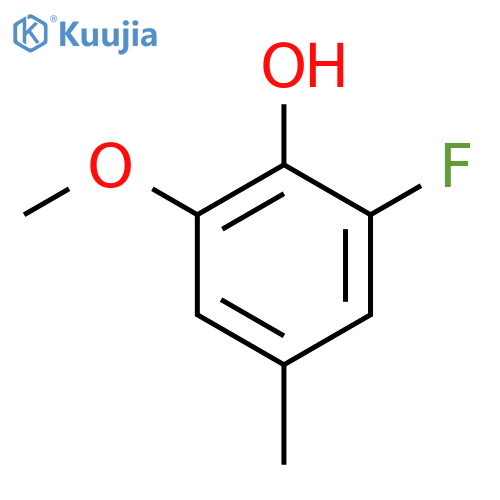 2-Fluoro-6-methoxy-4-methylphenol structure