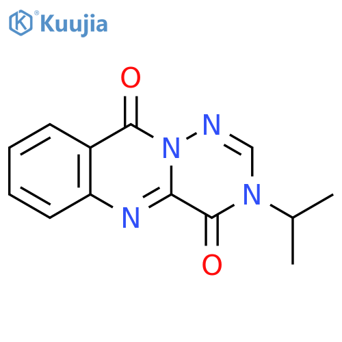 3H-[1,2,4]Triazino[6,1-b]quinazoline-4,10-dione, 3-(1-methylethyl)- structure