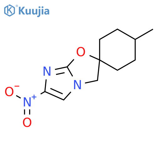 4-methyl-6'-nitrospiro[cyclohexane-1,2'-imidazo[2,1-b][1,3]oxazole] structure