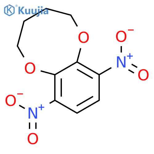 1,6-Benzodioxocin, 2,3,4,5-tetrahydro-7,10-dinitro- structure