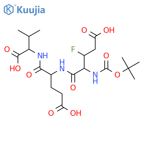 L-Valine,N-[N-[N-[(1,1-dimethylethoxy)carbonyl]-threo-3-fluoro-L-a-glutamyl]-L-a-glutamyl]-, labeled with tritium(9CI) structure