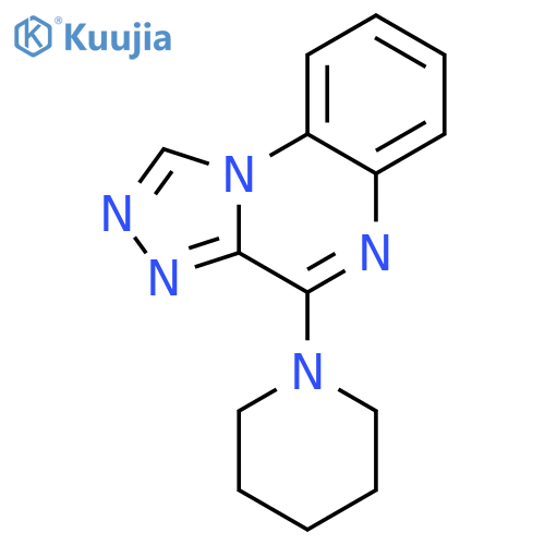 [1,2,4]Triazolo[4,3-a]quinoxaline, 4-(1-piperidinyl)- structure