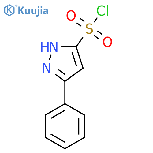 3-phenyl-1H-pyrazole-5-sulfonyl chloride structure