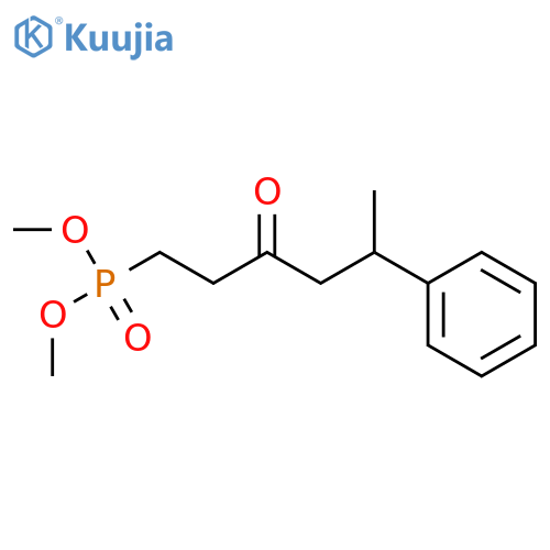 Phosphonic acid, P-(3-oxo-5-phenylhexyl)-, dimethyl ester structure