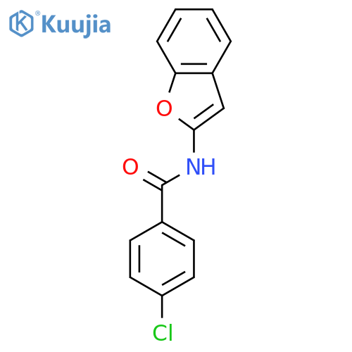 N-(Benzofuran-2-yl)-4-chlorobenzamide structure