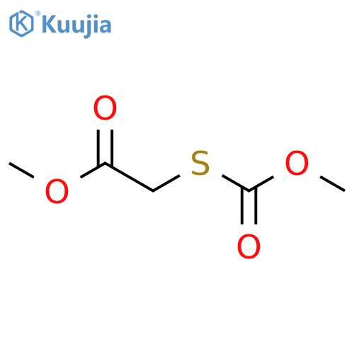 Acetic acid, [(methoxycarbonyl)thio]-, methyl ester structure