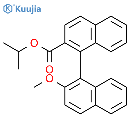 [1,1'-Binaphthalene]-2-carboxylic acid, 2'-methoxy-, 1-methylethyl ester structure