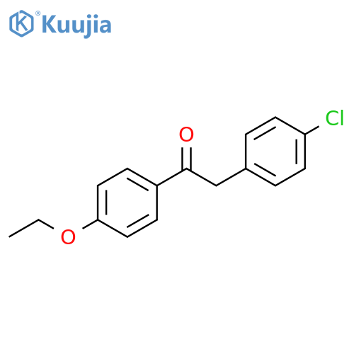 2-(4-chlorophenyl)-1-(4-ethoxyphenyl)ethan-1-one structure