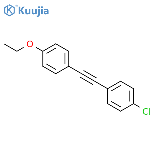 Benzene, 1-chloro-4-[(4-ethoxyphenyl)ethynyl]- structure