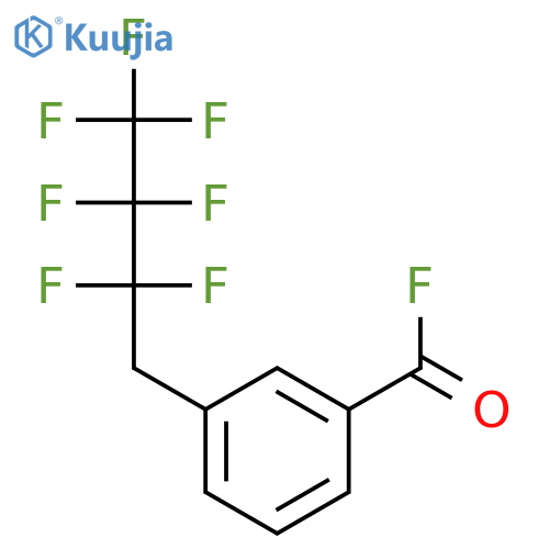 Benzoyl fluoride, 3-(2,2,3,3,4,4,4-heptafluorobutyl)- structure
