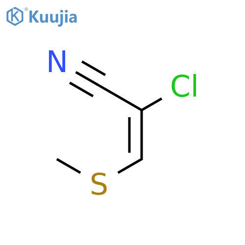 2-Propenenitrile,2-chloro-3-(methylthio)- structure