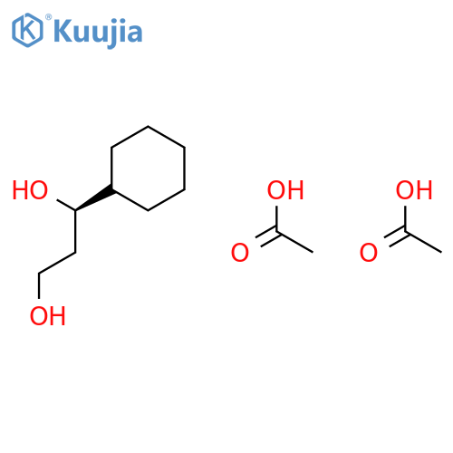 1,3-Propanediol, 1-cyclohexyl-, diacetate, (R)- structure