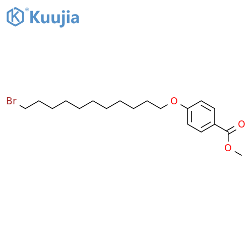 Benzoic acid, 4-[(11-bromoundecyl)oxy]-, methyl ester structure
