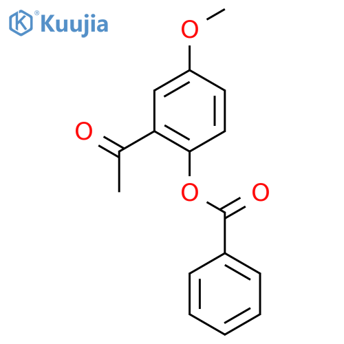 2-acetyl-4-methoxyphenyl benzoate structure