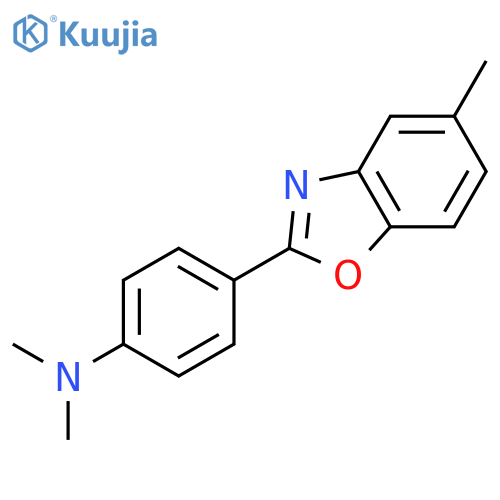 Benzenamine,N,N-dimethyl-4-(5-methyl-2-benzoxazolyl)- structure