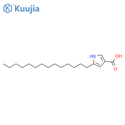 1H-Pyrrole-3-carboxylic acid, 5-tetradecyl- structure