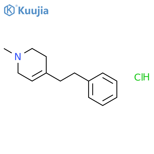 Pyridine, 1,2,3,6-tetrahydro-1-methyl-4-(2-phenylethyl)-, hydrochloride structure