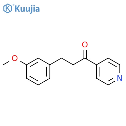 1-Propanone, 3-(3-methoxyphenyl)-1-(4-pyridinyl)- structure