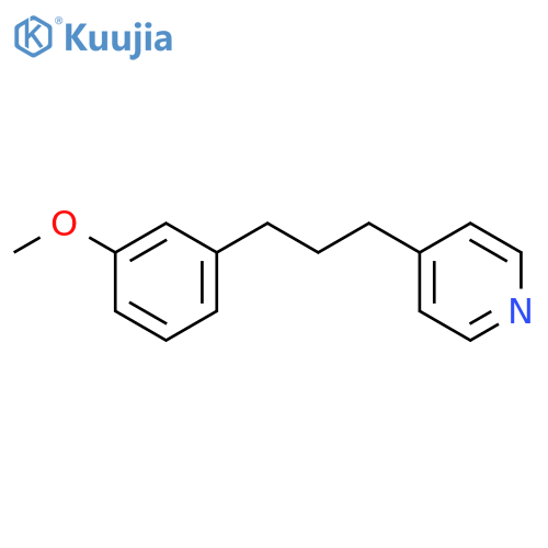 PYRIDINE, 4-[3-(3-METHOXYPHENYL)PROPYL]- structure