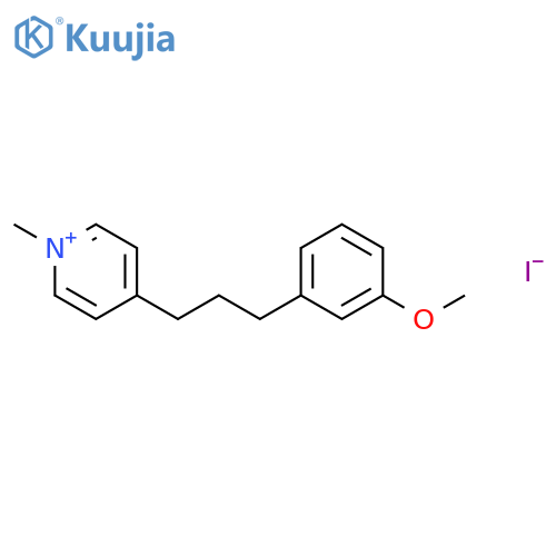 Pyridinium, 4-[3-(3-methoxyphenyl)propyl]-1-methyl-, iodide structure
