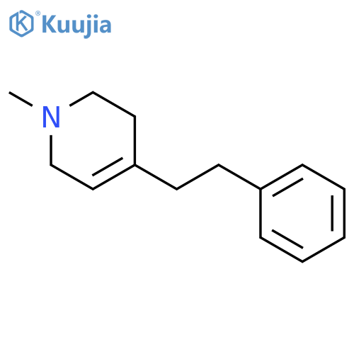 Pyridine,1,2,3,6-tetrahydro-1-methyl-4-(2-phenylethyl)- structure