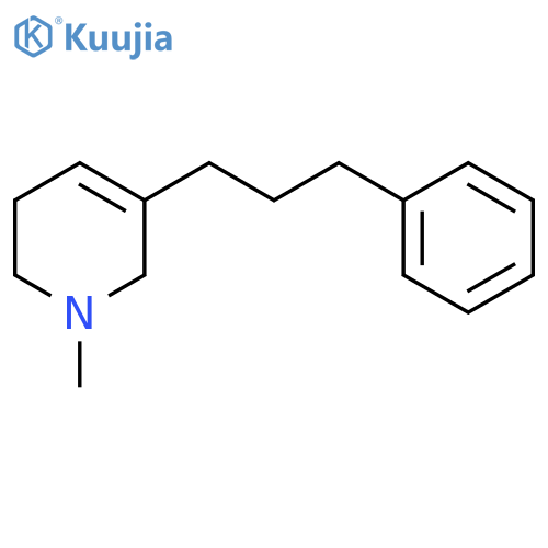 Pyridine, 1,2,3,6-tetrahydro-1-methyl-5-(3-phenylpropyl)- structure