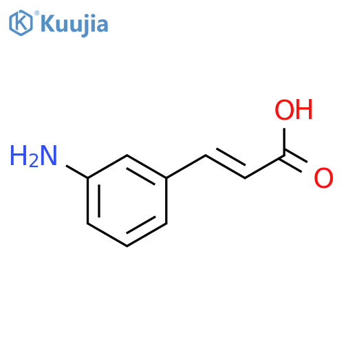 (2E)-3-(3-aminophenyl)prop-2-enoic acid structure