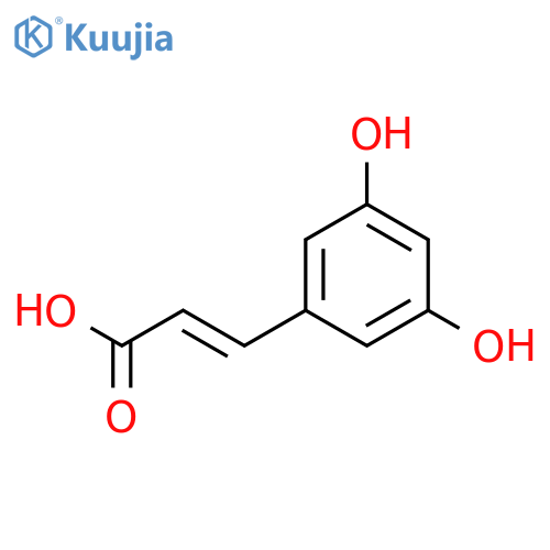 3,5-Dihydroxycinnamic acid structure