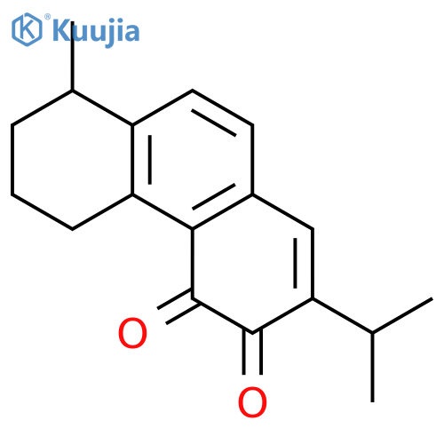 2-isopropyl-5,6,7,8-tetrahydro-8-methyl-3,4-phenanthrenedione structure