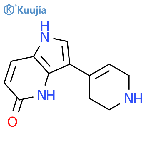 5H-Pyrrolo[3,2-b]pyridin-5-one,1,4-dihydro-3-(1,2,3,6-tetrahydro-4-pyridinyl)- structure
