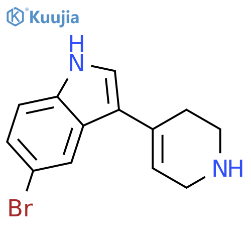 5-Bromo-3-(1,2,3,6-tetrahydro-4-pyridinyl)-1H-indole structure