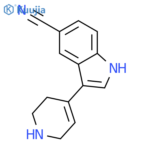 1H-Indole-5-carbonitrile, 3-(1,2,3,6-tetrahydro-4-pyridinyl)- structure